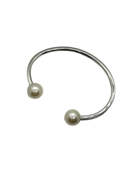Náramek stříbrný s perlou | FRANCINE BRAMLI d