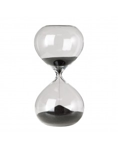 Hourglass small with black sand | POLS POTTEN - 1