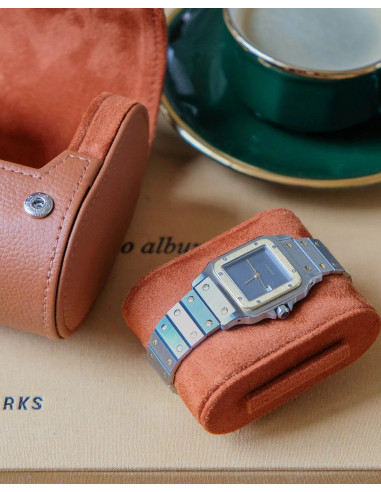 Cestovní pouzdro na 2 hodinky, černé / oranžové | MAISON SCARLET - 5