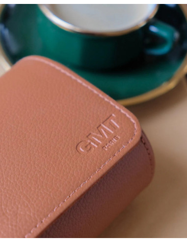 Cestovní pouzdro na 2 hodinky, černé / oranžové | MAISON SCARLET - 6