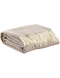 Vlněný přehoz Carina Naturel 130x190 | VIVARAISE