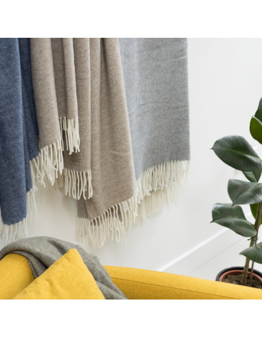 Vlněný přehoz Carina Perle 130x190 | VIVARAISE b