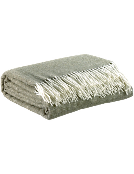 Vlněný přehoz Carina Olive 130x190 | VIVARAISE
