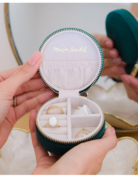 Kulatá cestovní šperkovnice | MAISON SCARLET b