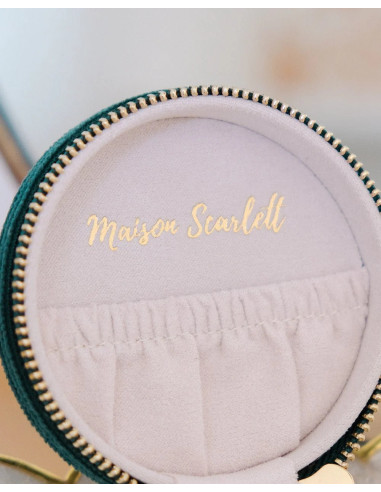 Kulatá cestovní šperkovnice | MAISON SCARLET e