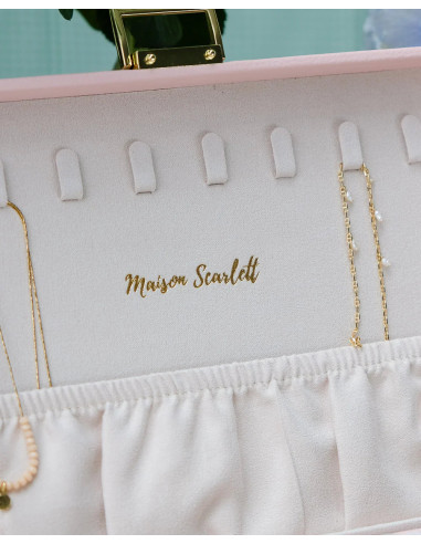 Dvoupatrová šperkovnice z béžové umělé kůže |...