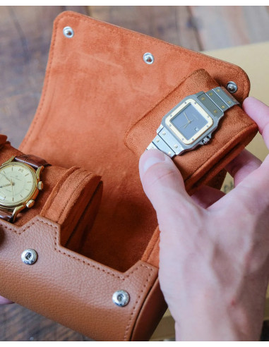 Cestovní pouzdro na 2 hodinky | MAISON SCARLET b