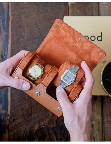 Cestovní pouzdro na 2 hodinky | MAISON SCARLET a