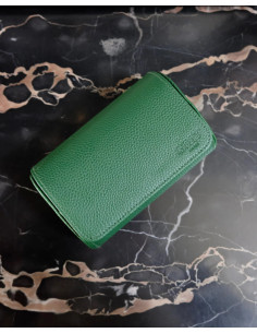 Cestovní pouzdro na 2 hodinky, zelené | MAISON SCARLET