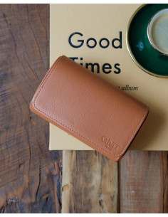 Cestovní pouzdro na 2 hodinky, koňakové | MAISON SCARLET