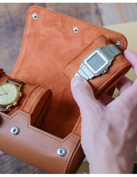 Cestovní pouzdro na 2 hodinky | MAISON SCARLET b