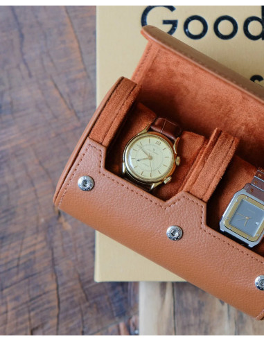 Cestovní pouzdro na 2 hodinky, černé | MAISON SCARLET b