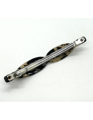 Spona do vlasů tvarovaná, želvovinový vzor | FRANCINE BRAMLI b