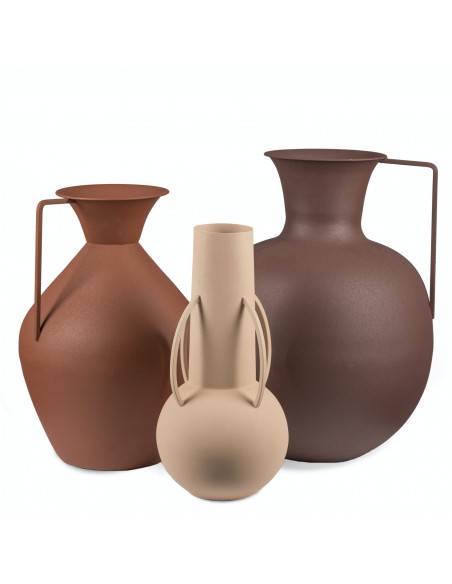 Kovová váza Roman rezavá | POLS POTTEN b