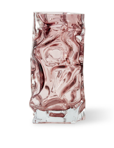 Skleněná váza Ice, růžová | POLS POTTEN - 2