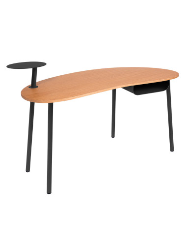 Psací stůl Nuage s dubovou deskou INDOOR | FERMOB antracite