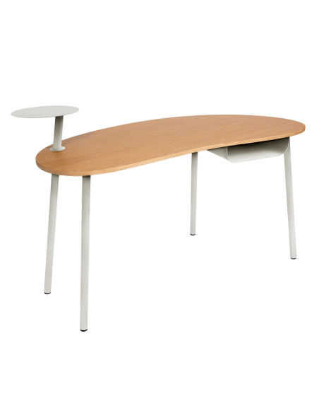 Psací stůl Nuage s dubovou deskou INDOOR | FERMOB clay grey