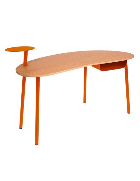 Psací stůl Nuage s dubovou deskou INDOOR | FERMOB candied orange