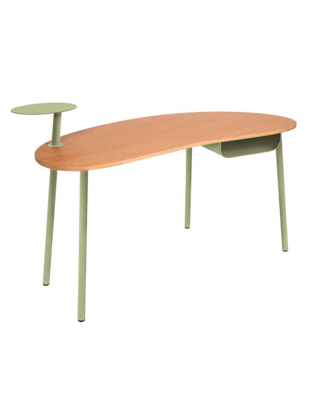 Psací stůl Nuage s dubovou deskou INDOOR | FERMOB willow green