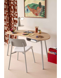 Psací stůl Nuage s dubovou deskou INDOOR | FERMOB beige latté 2