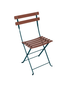 Skládací židle Bistro s kůží, INDOOR | FERMOB - 1