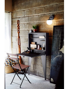 Skládací židle Bistro s kůží, INDOOR | FERMOB acapulco blue 2