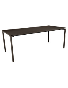 Kovový jídelní stůl Calvi 195x95 s matnou deskou, INDOOR  | FERMOB tonka