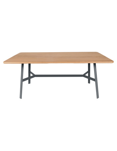 Jídelní stůl SO'O s dubovou deskou 180x90 INDOOR | FERMOB storm grey