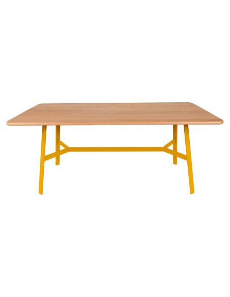 Jídelní stůl SO'O s dubovou deskou 180x90 INDOOR | FERMOB honey