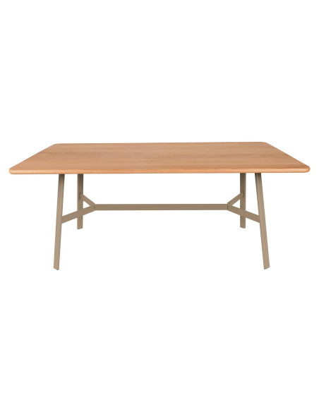 Jídelní stůl SO'O s dubovou deskou 180x90 INDOOR | FERMOB nutmeg