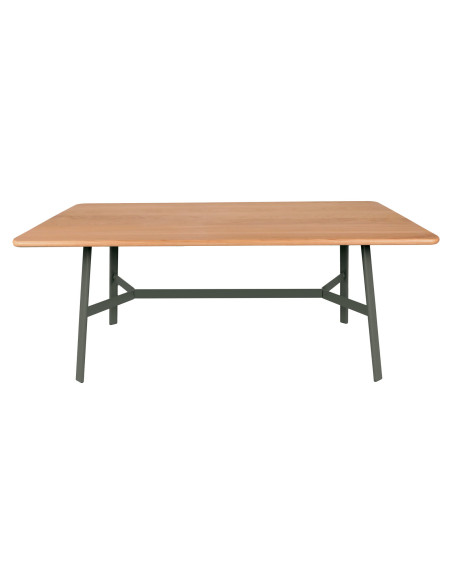 Jídelní stůl SO'O s dubovou deskou 180x90 INDOOR | FERMOB rosemary