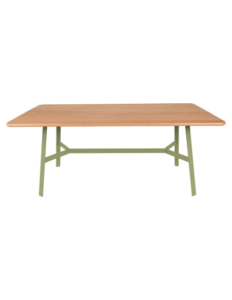 Jídelní stůl SO'O s dubovou deskou 180x90 INDOOR | FERMOB willow green