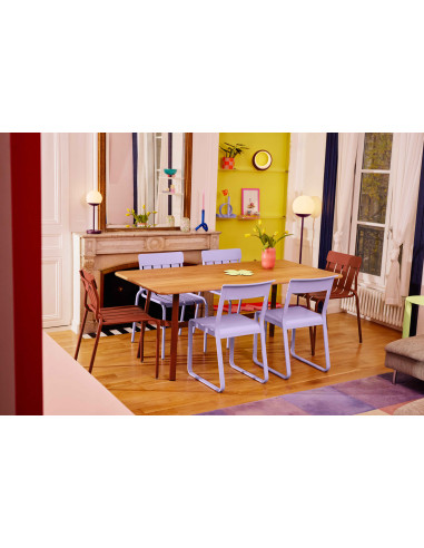 Jídelní stůl SO'O s dubovou deskou 180x90 INDOOR | FERMOB - 30