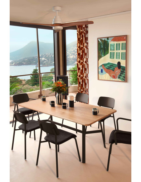 Jídelní stůl SO'O s dubovou deskou 180x90 INDOOR | FERMOB