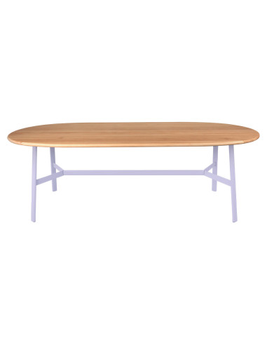 Jídelní stůl SO'O s oválnou dubovou deskou 220x95 INDOOR | FERMOB marshmallow