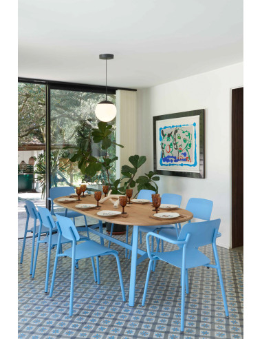 Jídelní stůl SO'O s oválnou dubovou deskou 220x95 INDOOR | FERMOB - 31