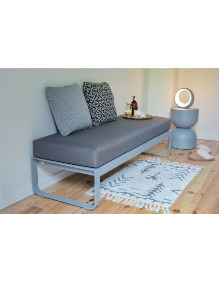 Metal table/stool Piapolo with storage space | FERMOB - 58