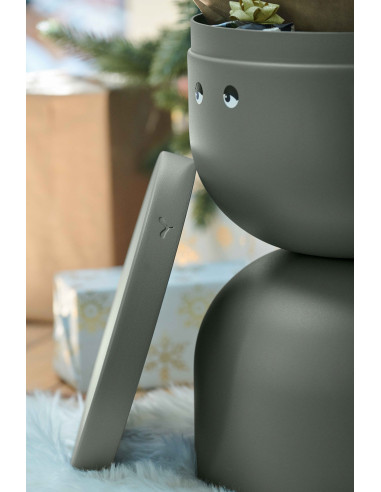 Metal table/stool Piapolo with storage space | FERMOB - 55