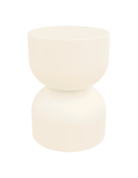 Kovový stolek/ stolička Piapolo s úložným prostorem | FERMOB latté beige a