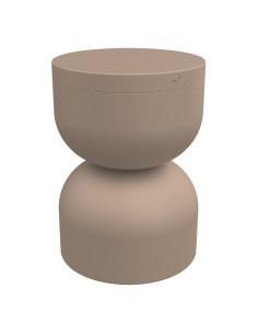 Metal table/stool Piapolo with storage space | FERMOB - 47