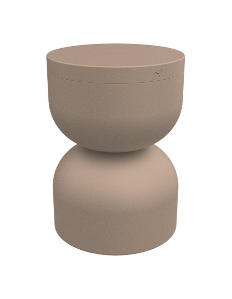 Metal table/stool Piapolo with storage space | FERMOB - 47