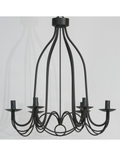 Castellet 6-arm chandelier - 1