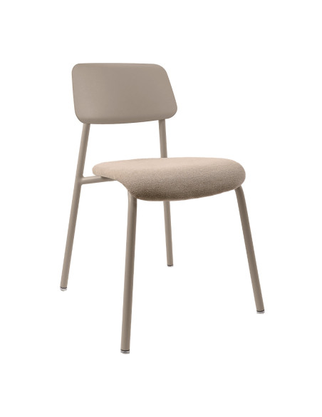 Židle Studie s čalouněným sedákem INDOOR | FERMOB nutmeg