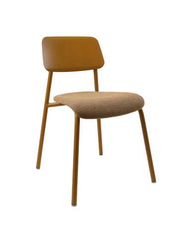 Židle Studie s čalouněným sedákem INDOOR | FERMOB gingerbread