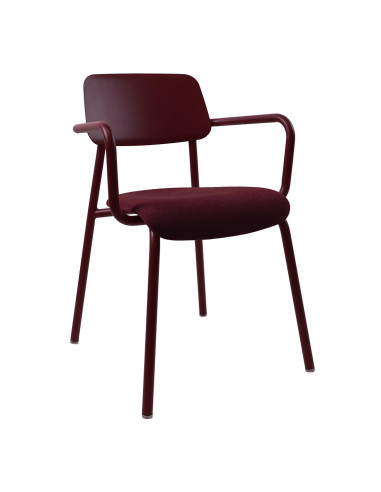 Židle Studie s područkami a čalouněným sedákem INDOOR | FERMOB - 4