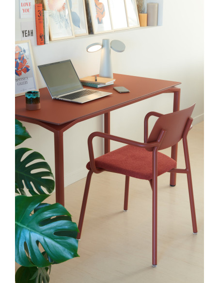 Židle Studie s područkami a čalouněným sedákem INDOOR | FERMOB - 8