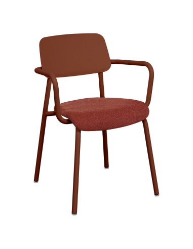 Židle Studie s područkami a čalouněným sedákem INDOOR | FERMOB - 4