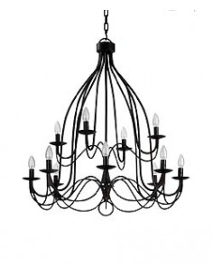 Lourmarin 12-arm chandelier - 1