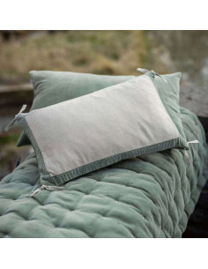 Povlak polštáře Elise Chambray Vert de Gris 30x50 | VIVARAISE 2