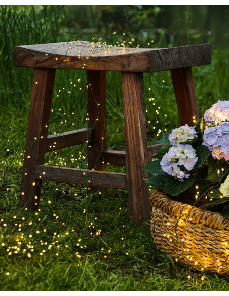 Světelná kaskáda KNIRKE zelená - 200LED indoor/outdoor | SIRIUS a